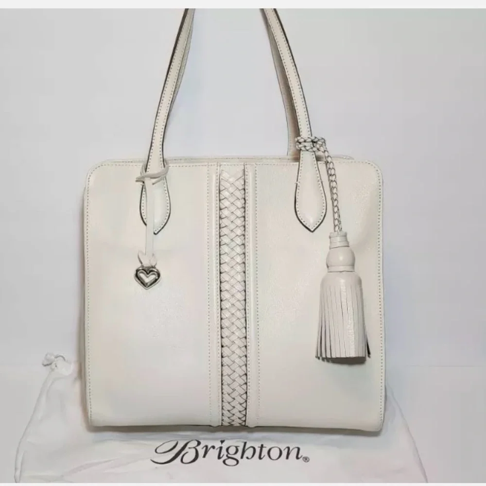 BRIGHTON FERRARA COLLECTION Stefana Large Tote White #H36352 - Picture 8 of 15